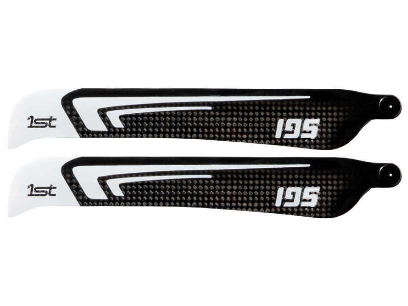 1st Main Blades CFK 195mm FBL (White)