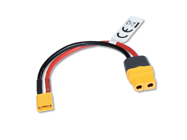Charger leads with XT60 to XT30 with 10cm 16AWG # ZB40133