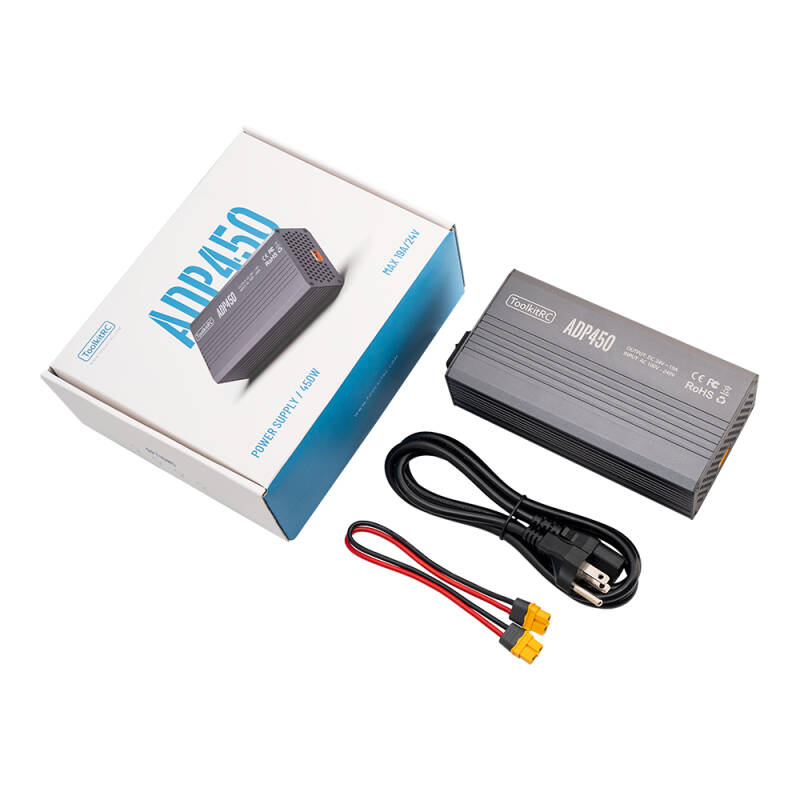 ToolkitRC ADP450 – 24 V / 19 A (450 W) High-Efficiency Smart Power Supply