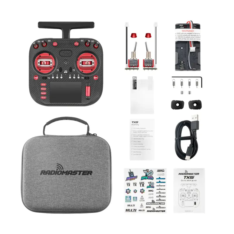 TX15 Max Radio Controller (ELRS / M2 switchable M1) RED