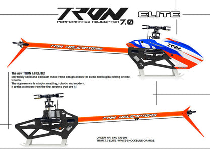 Tron 7.0 Elite White-Shockblue-Orange TR730-999