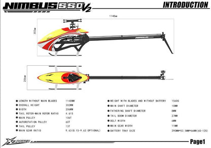XL Power Nimbus 550 V2 Kit XL55V2K03