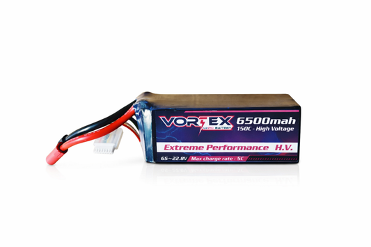Vortex Lipo 6S 6500mah HV 150C 22.8V