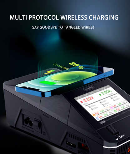 ToolkitRC Q6AC Quad Charger. Compatible XT60 and XT30 Max.1000W Smart Charger AC/DC