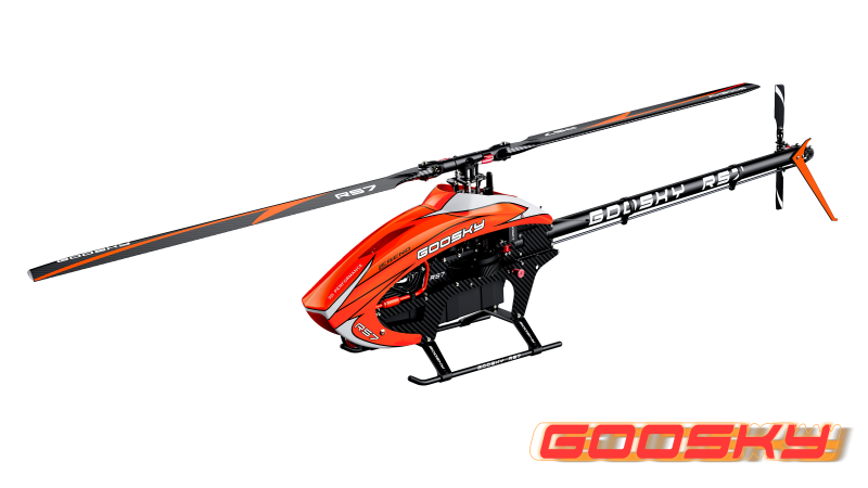 BAF040006 Goosky Legend RS7  Kit Orange version With main blade & tail blade RS7