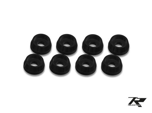 Black anodized washers / 2.5mm x 8 TR501-102 Tron 7.0 Elite