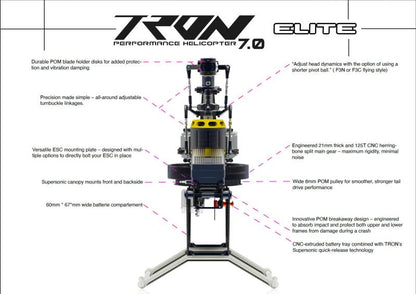 Tron 7.0 Elite White-Shockblue-Orange TR730-999