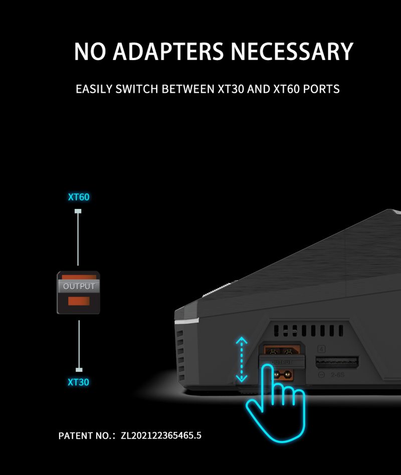 ToolkitRC Q6AC Quad Charger. Compatible XT60 and XT30 Max.1000W Smart Charger AC/DC