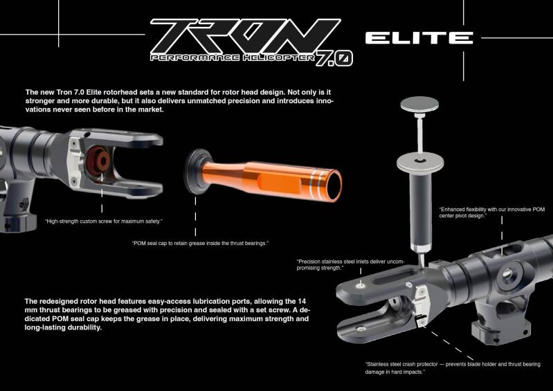 Tron 7.0 Elite White-Shockblue-Orange TR730-999