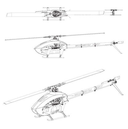 BAF040006 Goosky Legend RS7  Kit Orange version With main blade & tail blade RS7