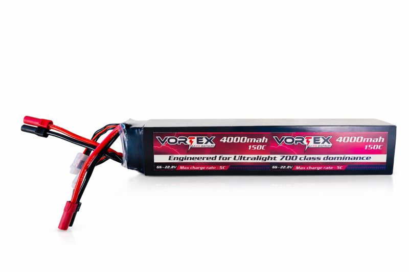 Vortex Lipo 12S 4000mah 150C 44.4V / Designed for Ultralight 700 size
