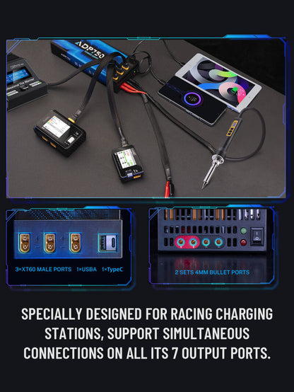 ToolkitRC ADP750 – 12 V/62 A (750 W) High-Power Supply for RC Charging Stations