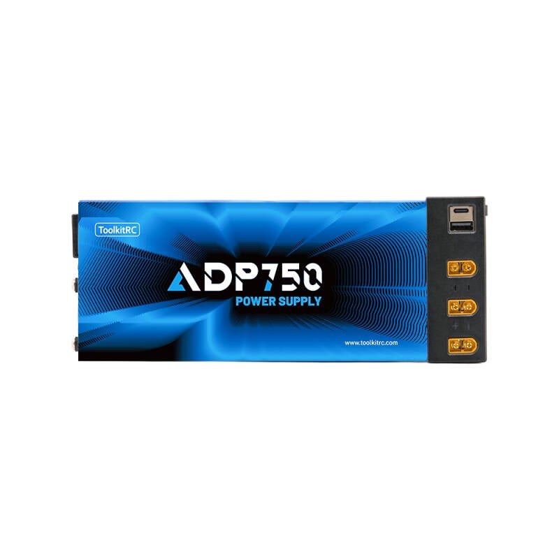 ToolkitRC ADP750 – 12 V/62 A (750 W) High-Power Supply for RC Charging Stations