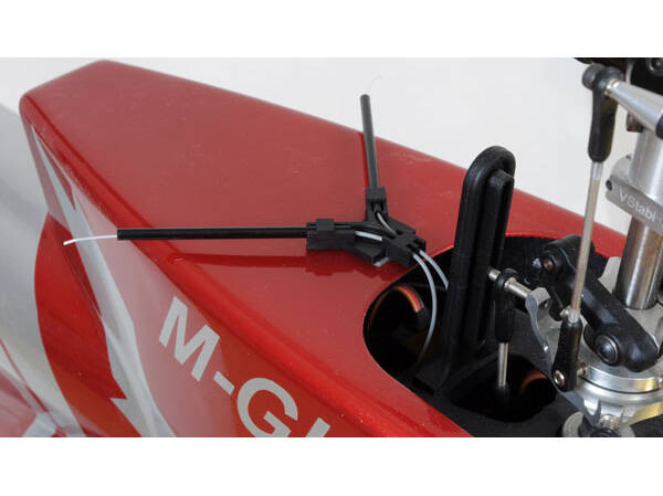 Mikado Antenna support flat mounting, black # 04953