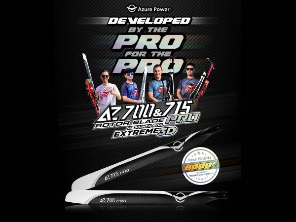 Azure Power 700 PRO Carbon Rotorblade 700mm