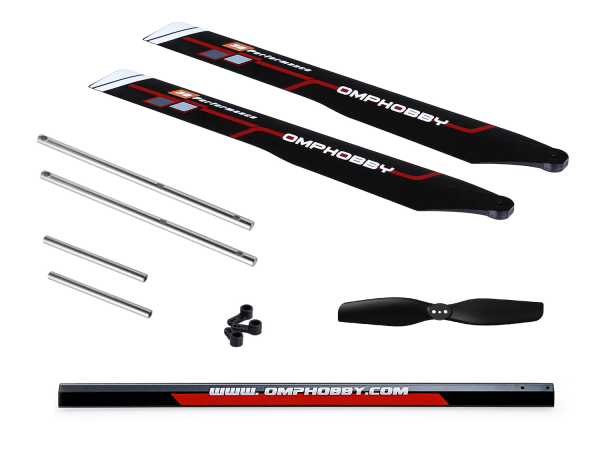 OMPHOBBY M2 EVO Crash Kit - red # OSHG0003