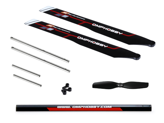 OMPHOBBY M2 EVO Crash Kit - red # OSHG0003