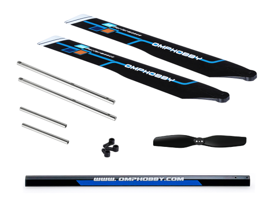 OMPHOBBY M2 EVO Crash Kit - blue # OSHG0004