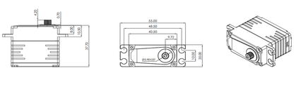 GDW G45-09 swashplate and tail servo 12V / 1520us - 550/700 size