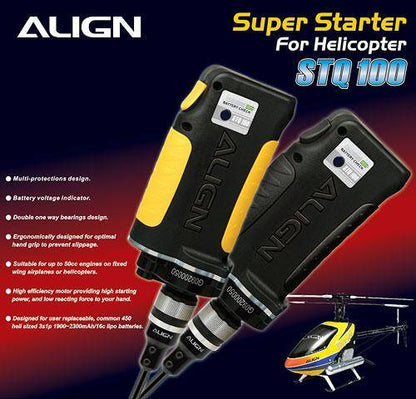 Align Super Starter For Helicopter- black color with Helicopter Start shaft