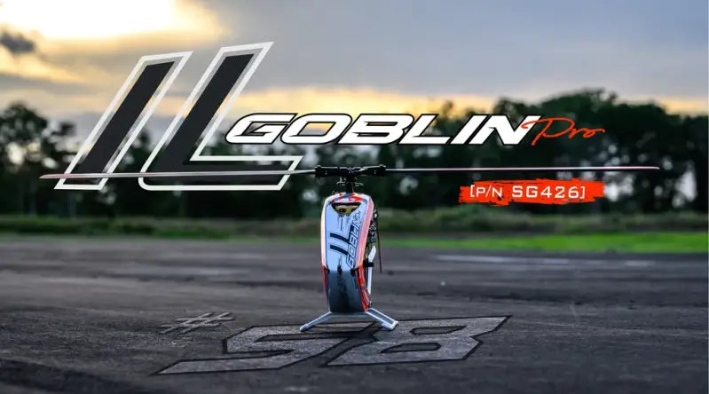 SAB ilGoblin PRO 420 White 420mm (SG426) with Main & Tail Blades - 6S High Performance 3D Heli