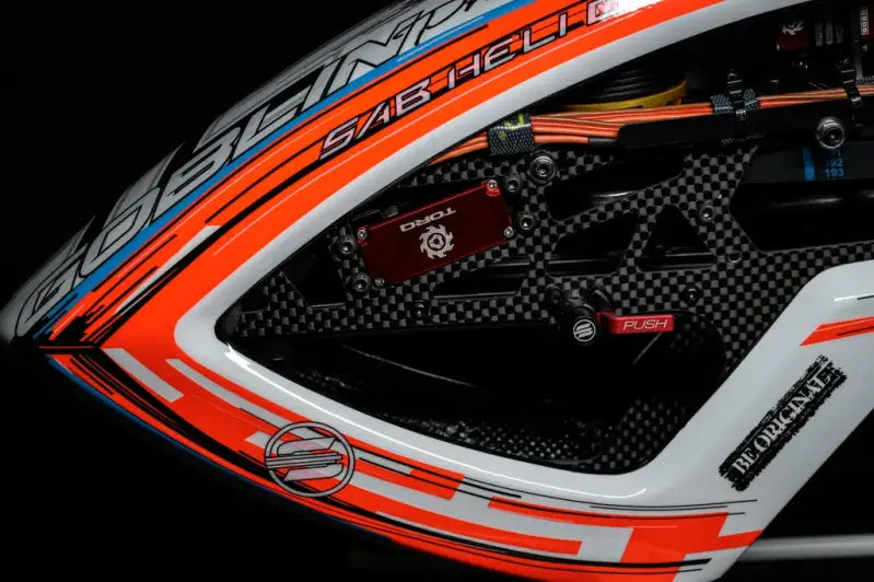 SAB ilGoblin PRO 420 White 420mm (SG426) with Main & Tail Blades - 6S High Performance 3D Heli