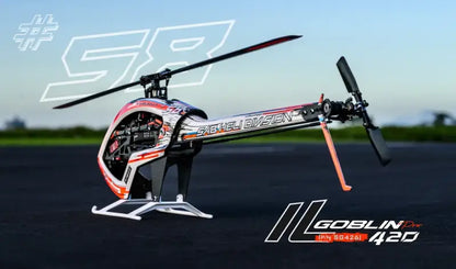 SAB ilGoblin PRO 420 White 420mm (SG426) with Main & Tail Blades - 6S High Performance 3D Heli