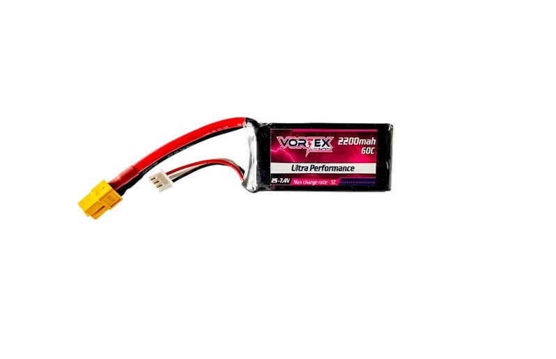 Vortex Lipo 2S 2200mah 60C 7.4V / receiver battery heli nitro - plane