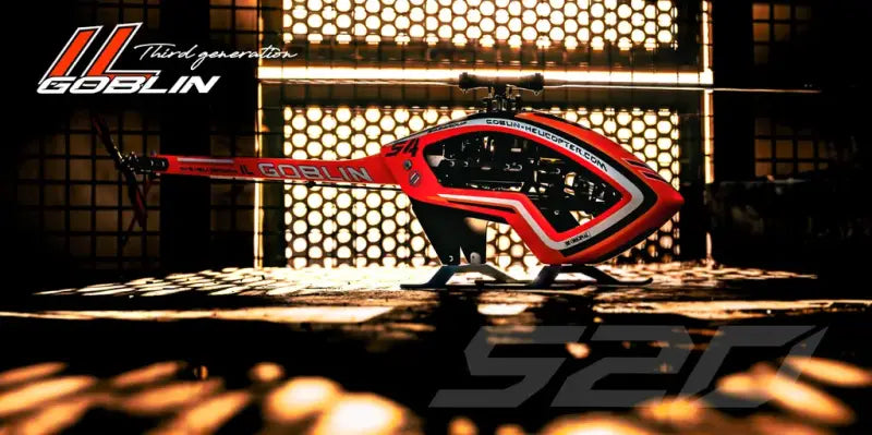 SAB ILGoblin PRO 520 Orange (SG525) with Main and Tail Blades 6S Electric RC Helicopter Kit