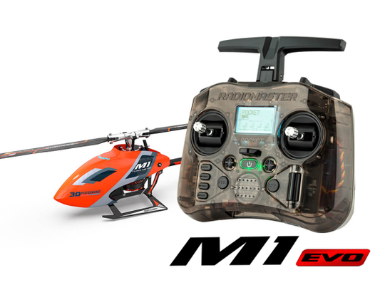 OMPHOBBY OMP Heli M1 EVO orange with Transmitter # OSHM0036