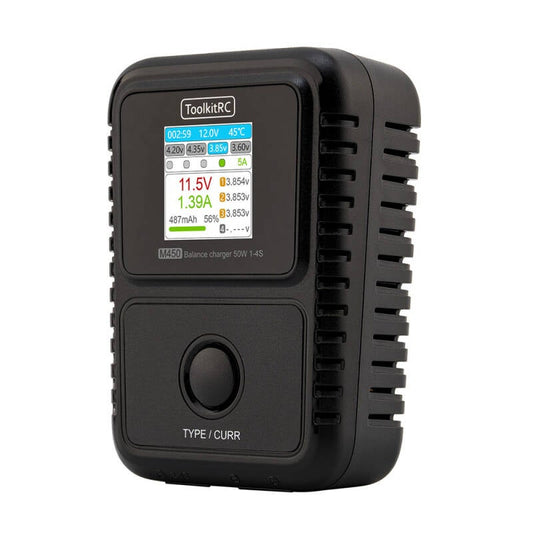 ToolkitRC M450 – 1-4S / 5A / 50W Compact AC Smart Charger
