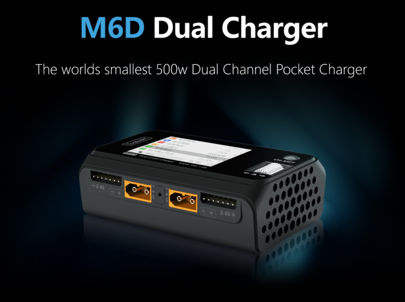 ToolkitRC M6D Dual Output AC/DC Charger – 1–6S LiPo/LiHV/LiFe