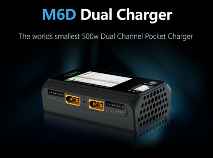 ToolkitRC M6D Dual Output AC/DC Charger – 1–6S LiPo/LiHV/LiFe