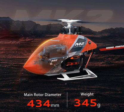 OMPHOBBY OMP Heli M2 EVO MK2 Helicopter red # OSHM0041