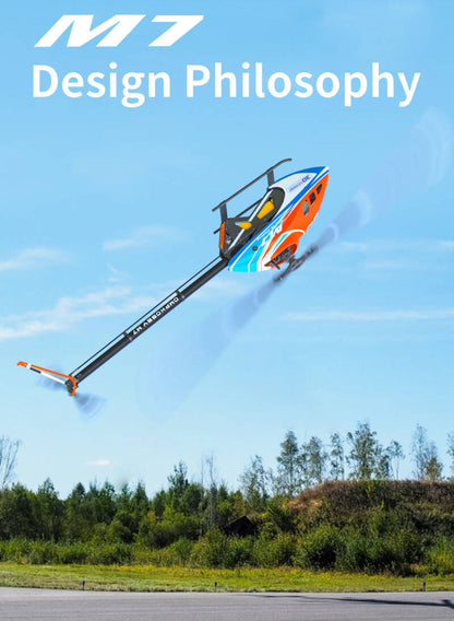 OMPHOBBY OMP Heli M7 KIT with RT Rotorblade — Orange