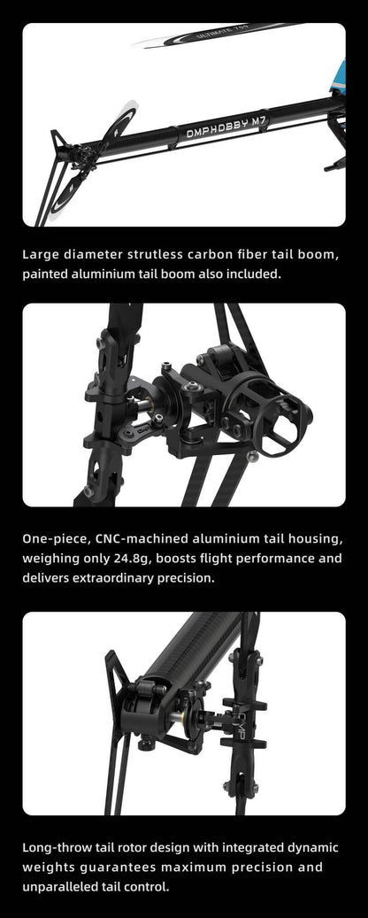 OMPHOBBY OMP Heli M7 KIT with RT Rotorblade — Orange