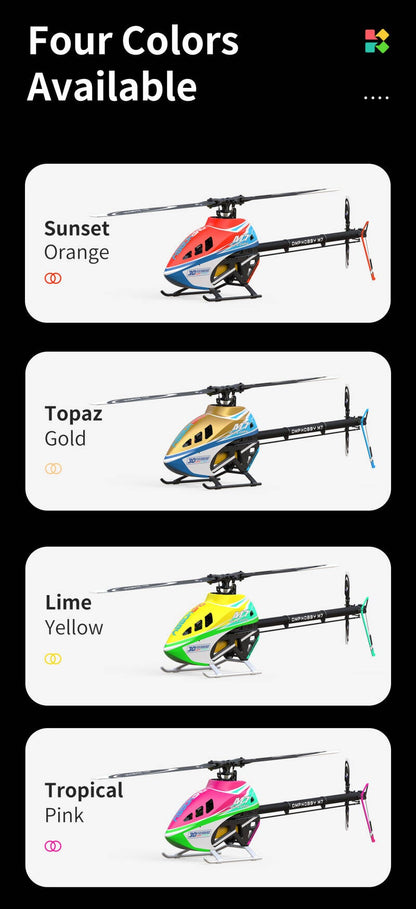 OMPHOBBY OMP Heli M7 KIT with RT Rotorblade — Pink