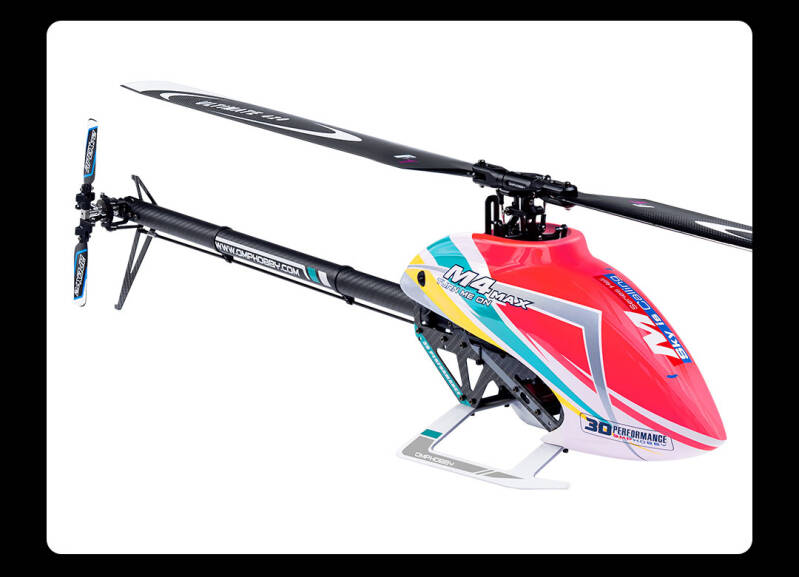OMPHOBBY OMP Heli M4 MAX KIT Red 420 Helicopter