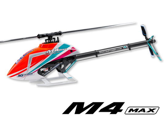 OMPHOBBY OMP Heli M4 MAX KIT Orange 420 Helicopter