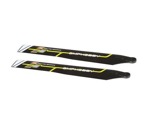 OMPHOBBY M1 EVO Main Blade 125-（hard)-Racing Yellow # OSHM1209Y