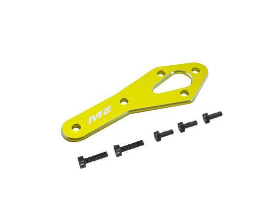 OMPHOBBY M2 EVO Tail Motor Reinforcement Plate set-Yellow # OSHM2318Y