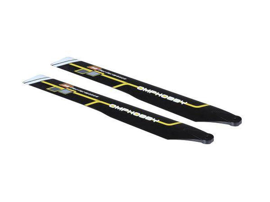 OMPHOBBY M2 EVO Main Blades-Racing Yellow # OSHM2321Y