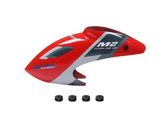 OMPHOBBY M2 EVO Canopy set-Glamour Red # OSHM2323R