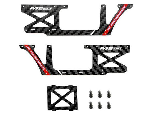 OMPHOBBY M2 EVO Fuselage Carbon panel set-Red # OSHM2326R