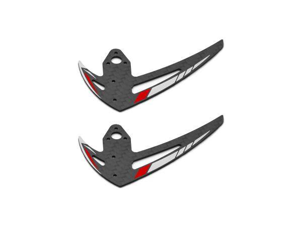 OMPHOBBY M2 EVO Vertical Stabilizer set-Glamour Red # OSHM2328R