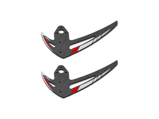OMPHOBBY M2 EVO Vertical Stabilizer set-Glamour Red # OSHM2328R
