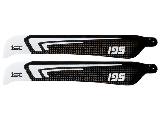 1st Main Blades CFK 195mm FBL (White)
