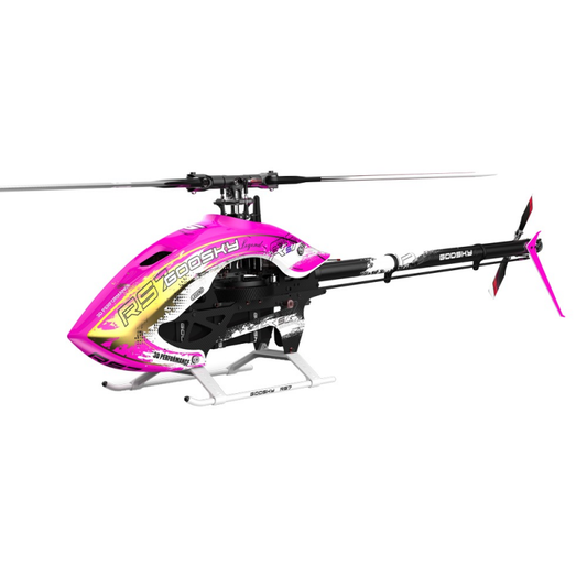 Goosky RS7 ULTRA Helicopter Kit with Azure 700/105 Blades - Pink
