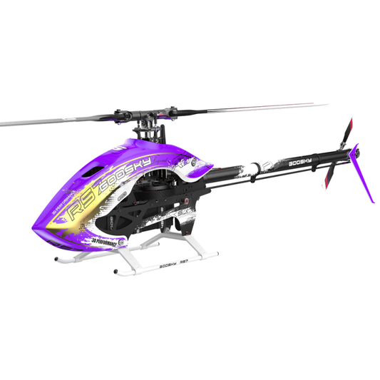 Goosky RS7 ULTRA Helicopter Kit with Azure 700/105 Blades - Purple