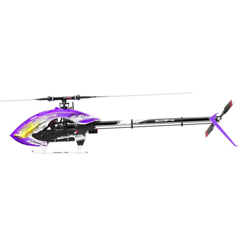 Goosky RS7 ULTRA Helicopter Kit with Azure 700/105 Blades - Purple